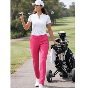 Women's KJUS Golf Treggings Hot Pink - Size 36 Small